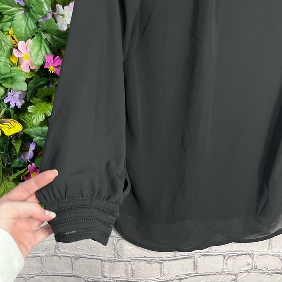 >🌼3/$30🌼Lime Light Black Button Down Blouse Size Small - Picture 13 of 15